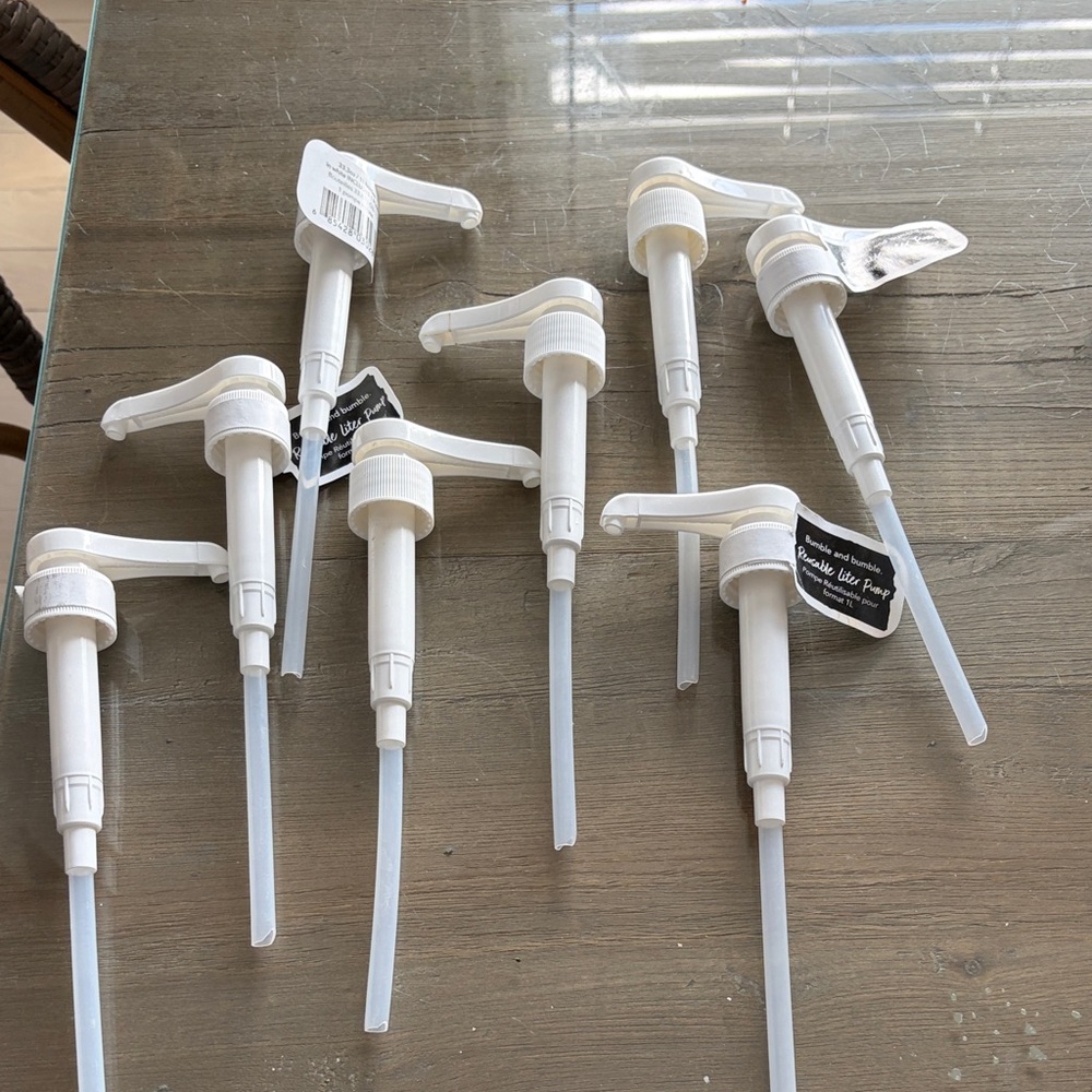 White Pump Dispensers